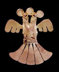 Doppelköpfiger Adleranhänger, Popayán (700-1500)